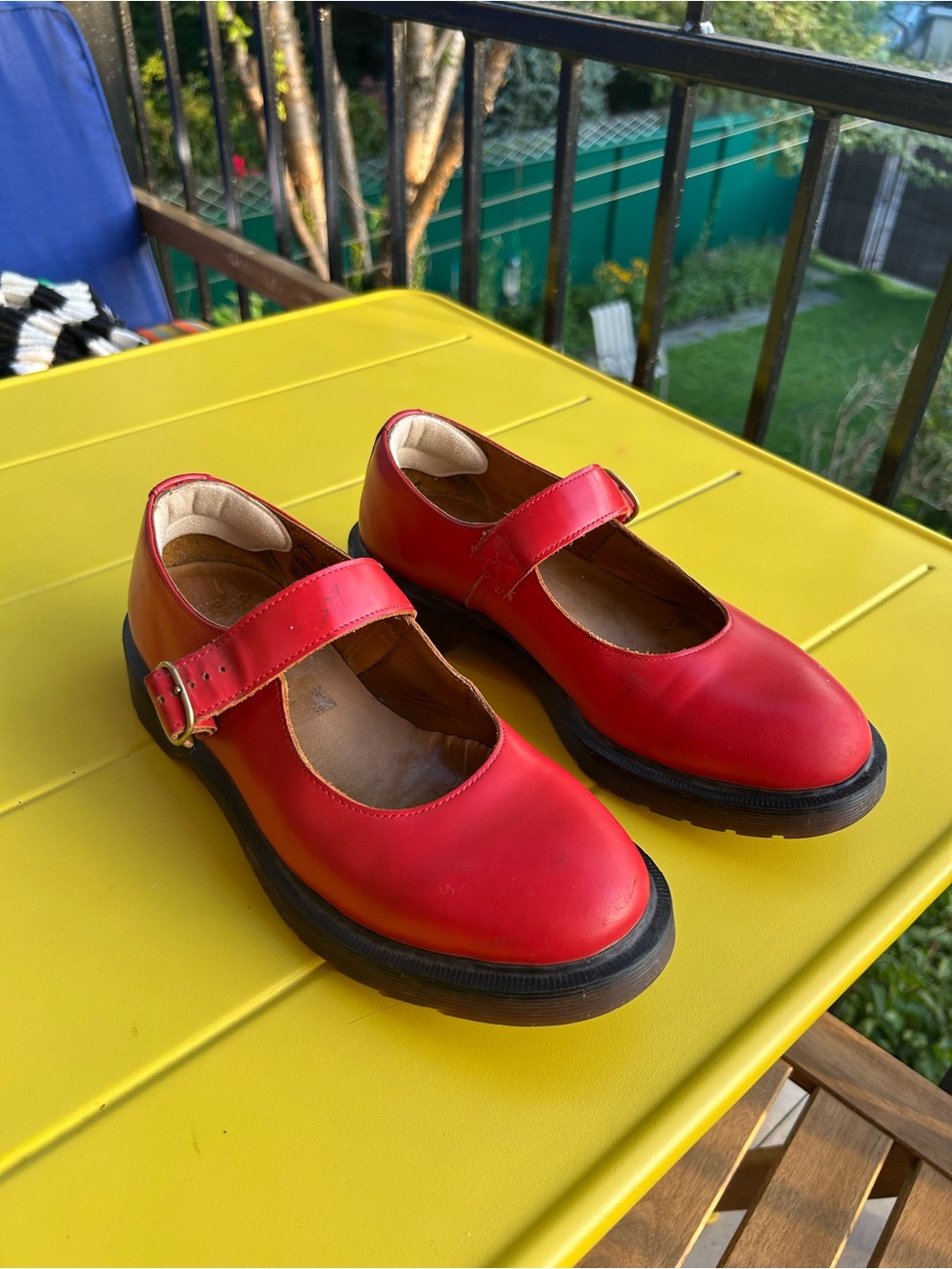 VTG 90s Dr. Martens Indica Red Mary Janes